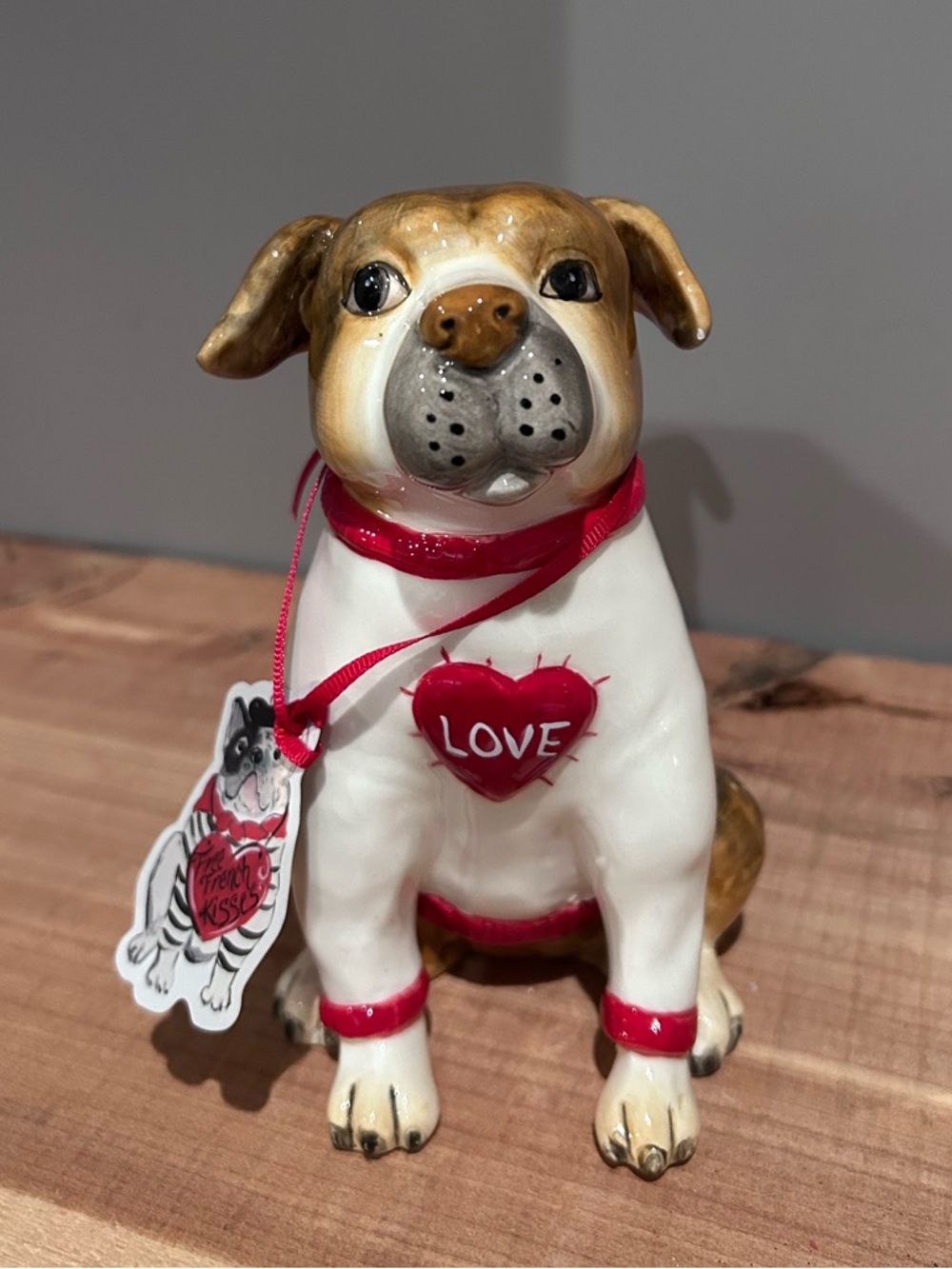 NWT Blue Sky Clayworks Valentines Dog Decor
